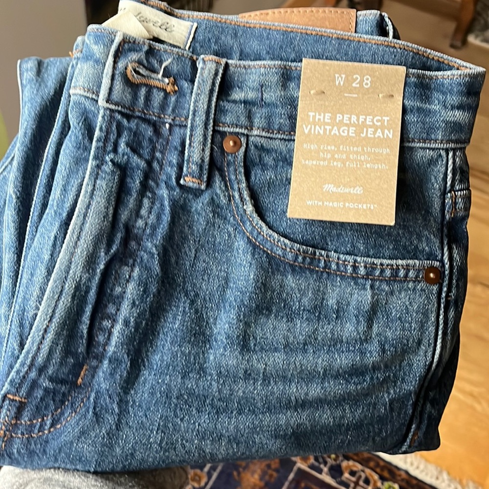 Madewell Perfect Vintage jeans size 28 NWT!